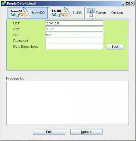 Download web tool or web app Simple Data Upload