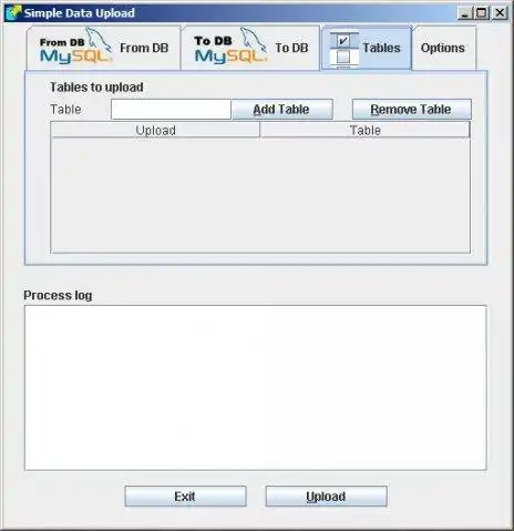 Download web tool or web app Simple Data Upload