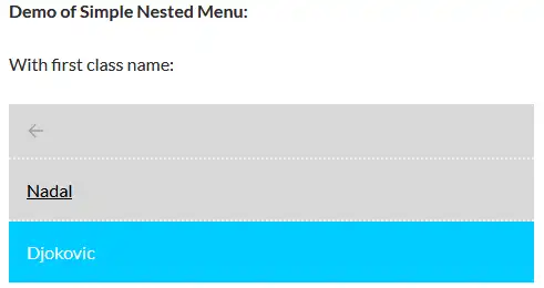 Download web tool or web app simple-nested-menu