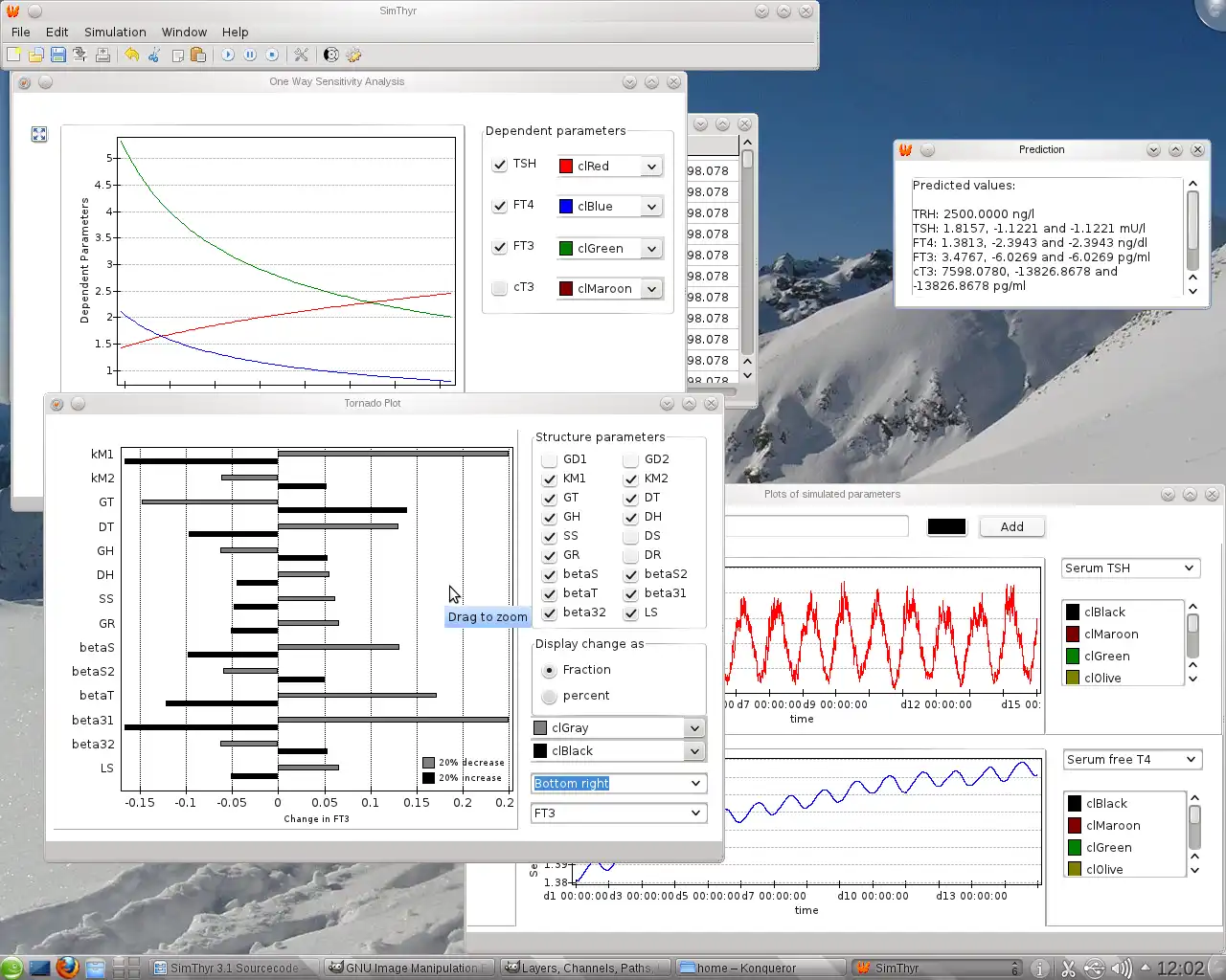 Download web tool or web app SimThyr to run in Windows online over Linux online