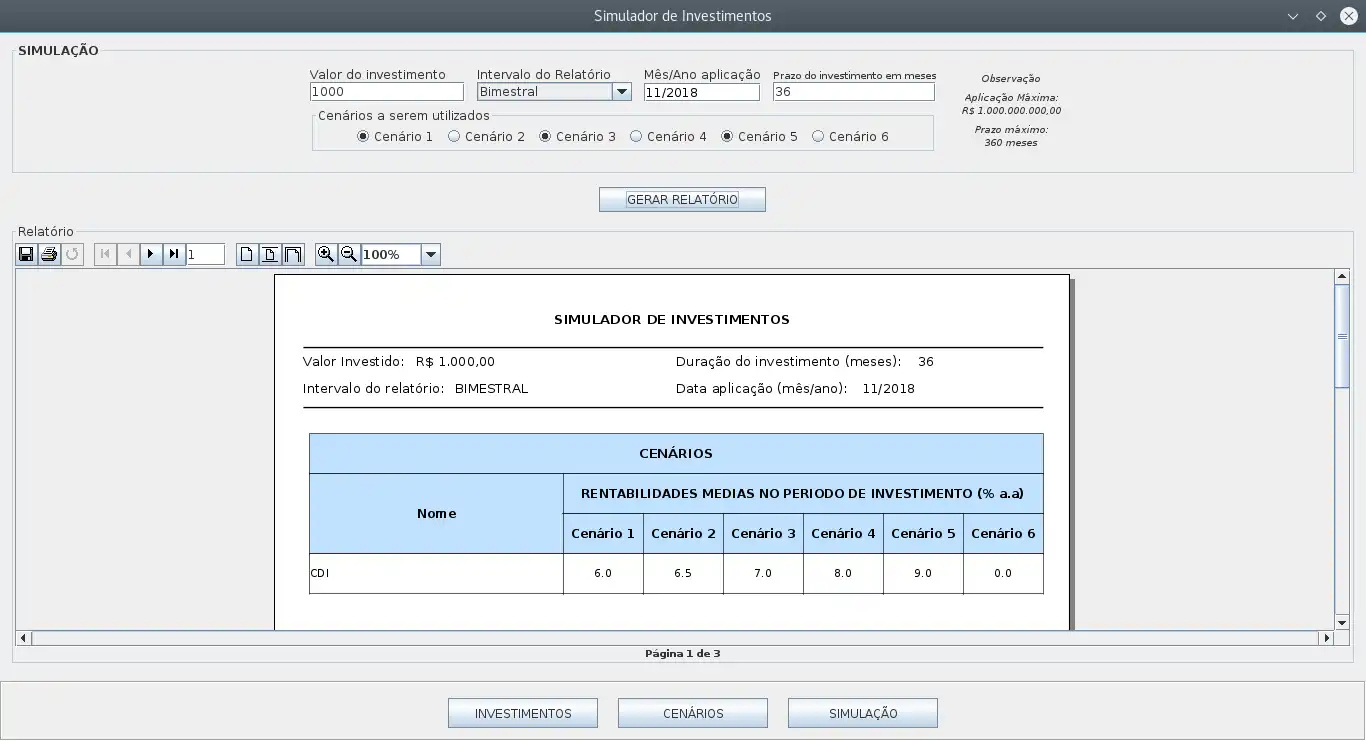 Download web tool or web app Simulador de Investimentos