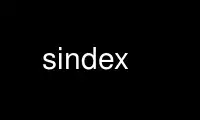 Run sindex in OnWorks free hosting provider over Ubuntu Online, Fedora Online, Windows online emulator or MAC OS online emulator