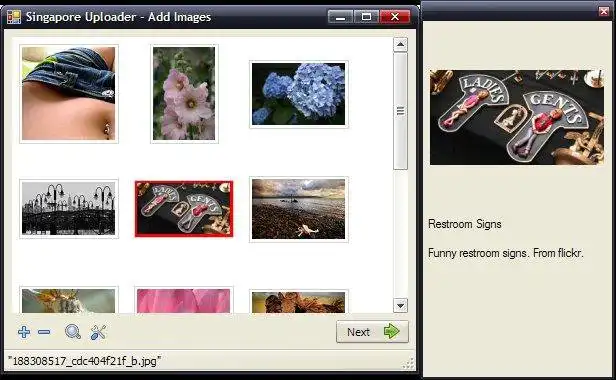 Download web tool or web app Singapore Uploader