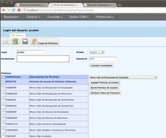 Download web tool or web app Sistema de Gestion Empleados y Nominas