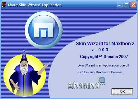 Download web tool or web app SkinWizard for Maxthon 2 Browser