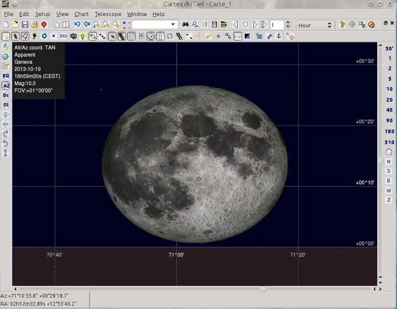 Scarica lo strumento web o l'app web Sky Chart / Cartes du Ciel