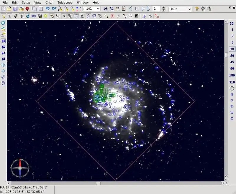 Unduh alat web atau aplikasi web Sky Chart / Cartes du Ciel