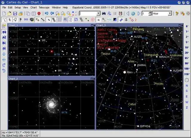 Download web tool or web app Sky Chart / Cartes du Ciel to run in Windows online over Linux online