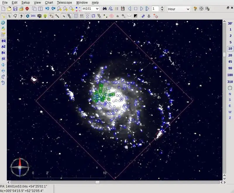 Download web tool or web app Sky Chart / Cartes du Ciel to run in Windows online over Linux online