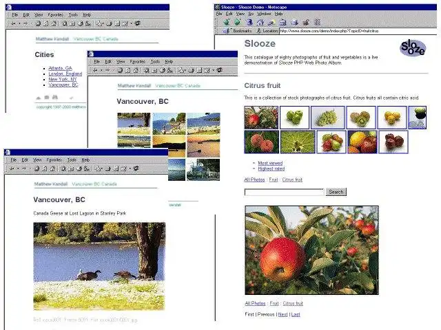 Download web tool or web app Slooze PHP Web Photo Album