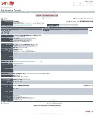 Download web tool or web app SMI (Services Maintenance Interventions)