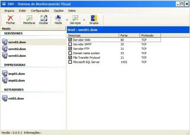 Download web tool or web app SMV - Sistema de monitoramento visual