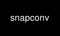 Run snapconv in OnWorks free hosting provider over Ubuntu Online, Fedora Online, Windows online emulator or MAC OS online emulator