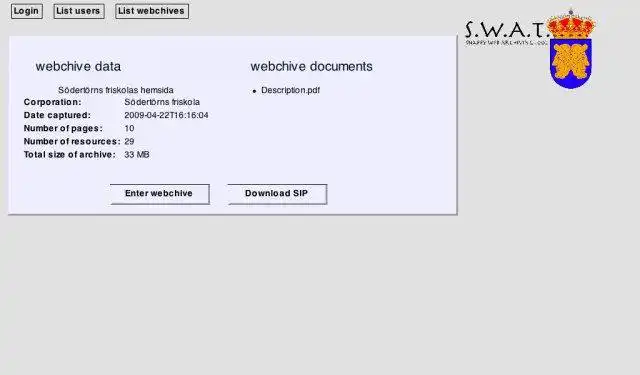 Download web tool or web app Snappy Web Archiving Tool