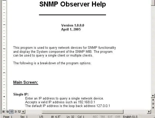 Download web tool or web app SNMP Observer