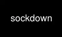 Run sockdown in OnWorks free hosting provider over Ubuntu Online, Fedora Online, Windows online emulator or MAC OS online emulator