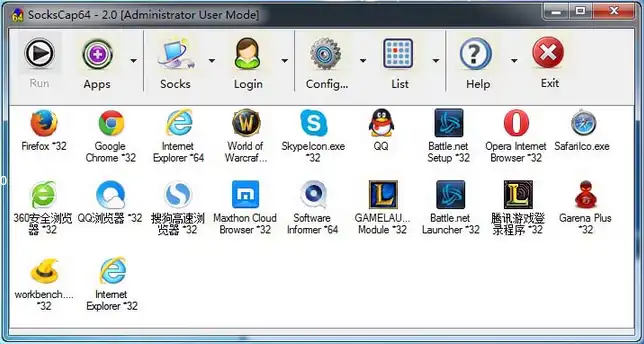 Download web tool or web app SocksCap64