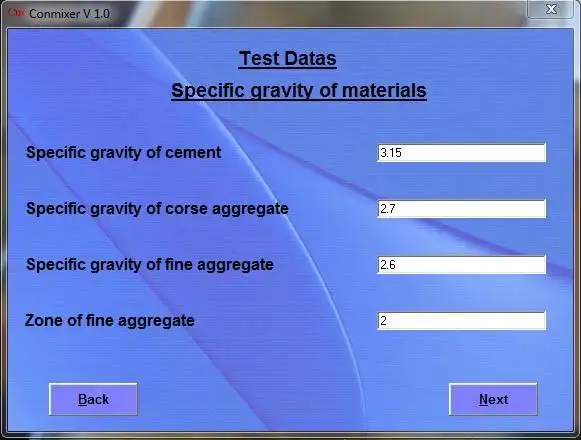 Download web tool or web app Software assisted Mix design of concrete to run in Windows online over Linux online