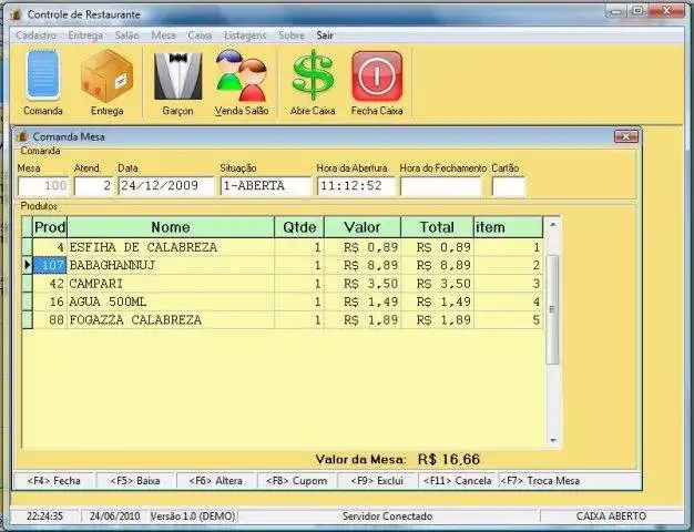 Download web tool or web app Software para automacao de Restaurante