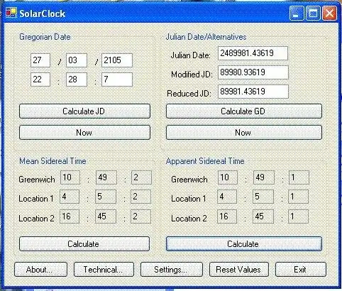 Download web tool or web app Solar Clock