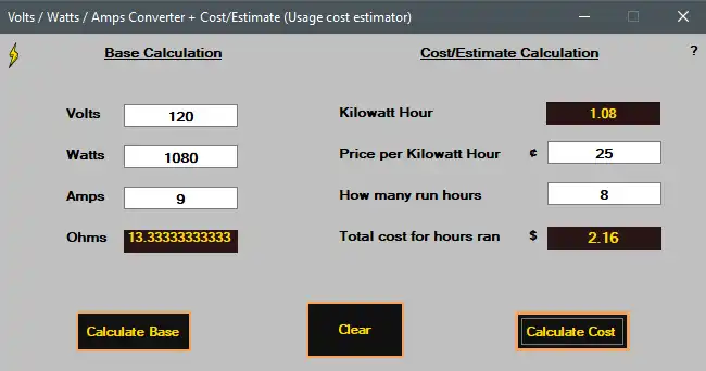 Download web tool or web app Solar Panel Calculator 