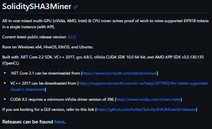 Завантажте веб-інструмент або веб-додаток SoliditySHA3Miner