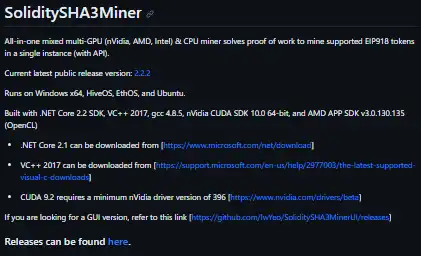 Download webtool of webapp SoliditySHA3Miner