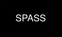 Run SPASS in OnWorks free hosting provider over Ubuntu Online, Fedora Online, Windows online emulator or MAC OS online emulator