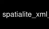 Run spatialite_xml_collapse in OnWorks free hosting provider over Ubuntu Online, Fedora Online, Windows online emulator or MAC OS online emulator