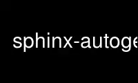 Run sphinx-autogen in OnWorks free hosting provider over Ubuntu Online, Fedora Online, Windows online emulator or MAC OS online emulator