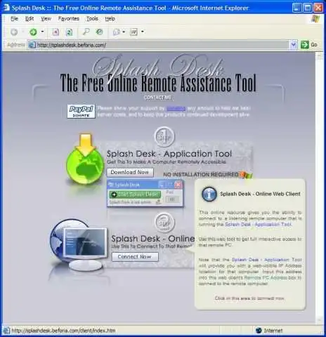 Download web tool or web app Splash Desk