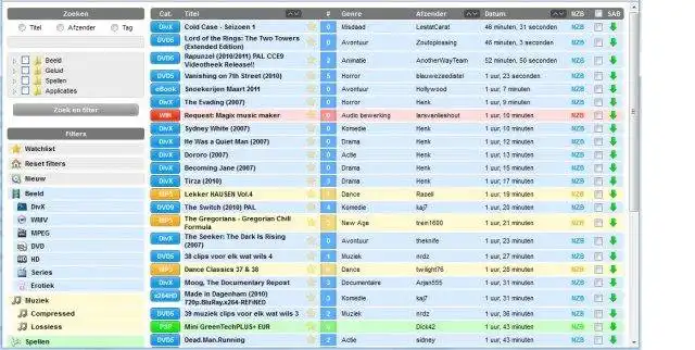 Download web tool or web app Spotweb Server