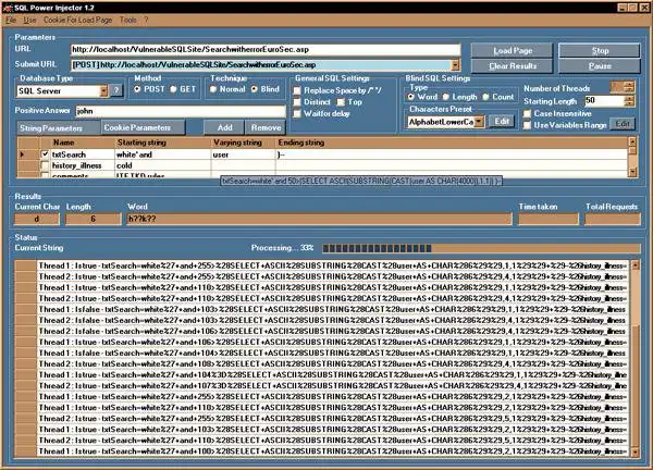 ดาวน์โหลดเครื่องมือเว็บหรือเว็บแอป SQL Power Injector