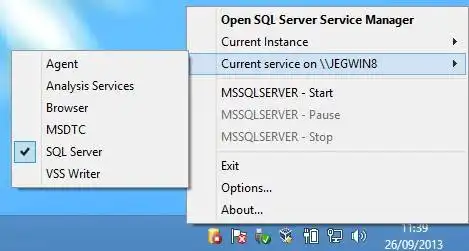 Download web tool or web app SQL Server Service Manager