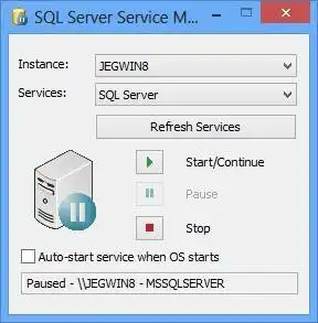 Download webtool of webapp SQL Server Service Manager