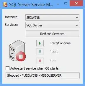 Download webtool of webapp SQL Server Service Manager