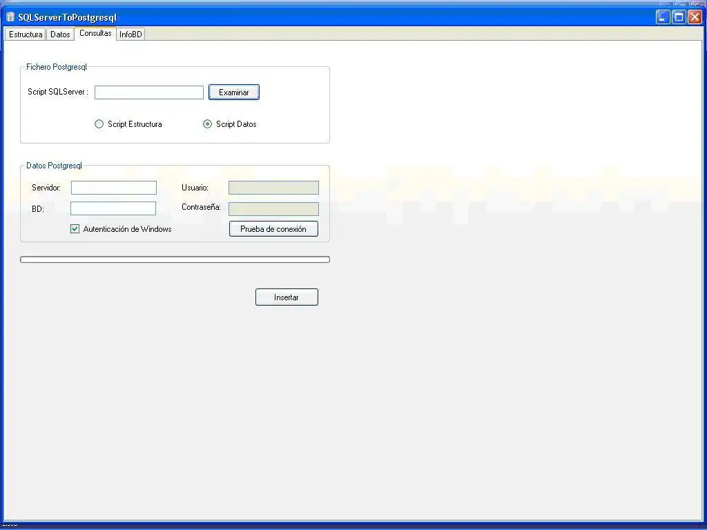 Download web tool or web app SqlServer To Postgresql