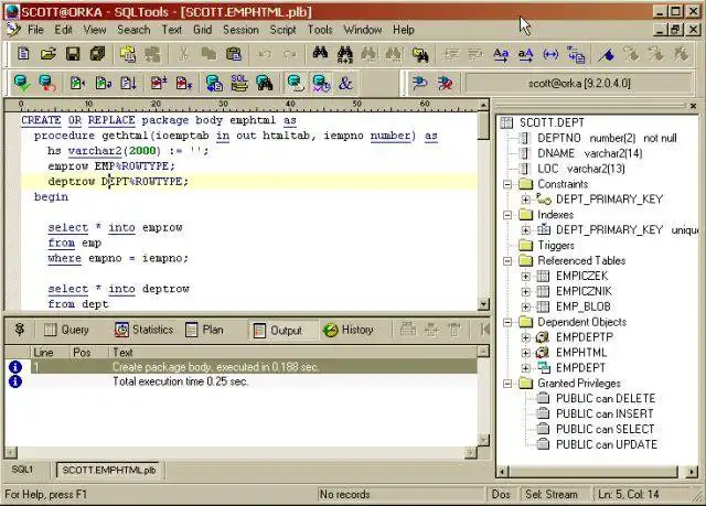 Descargue la herramienta web o la aplicación web SQLTools para Oracle