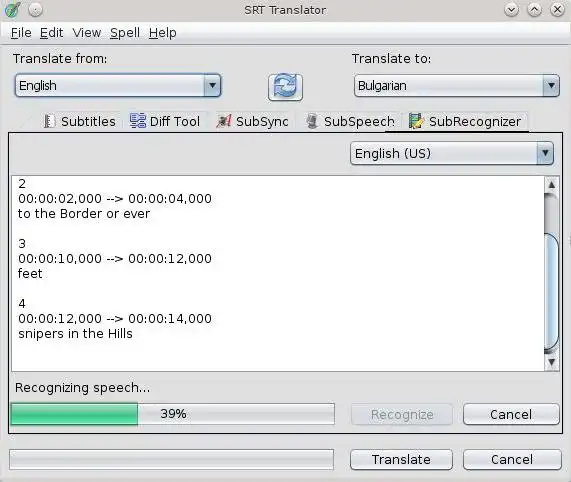 Download web tool or web app srt-translator to run in Linux online