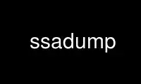 Run ssadump in OnWorks free hosting provider over Ubuntu Online, Fedora Online, Windows online emulator or MAC OS online emulator