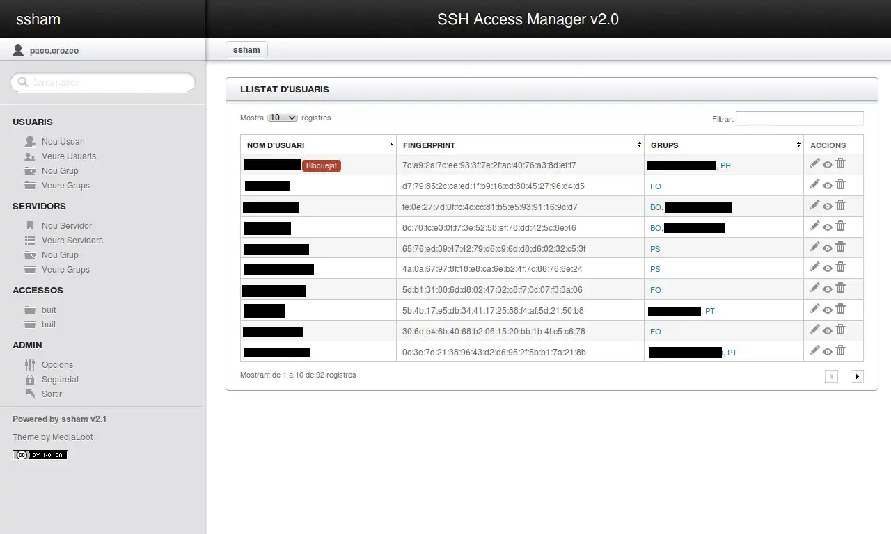 Download web tool or web app SSH Access Manager