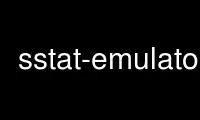 Run sstat-emulator in OnWorks free hosting provider over Ubuntu Online, Fedora Online, Windows online emulator or MAC OS online emulator