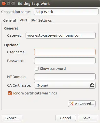 Download web tool or web app sstp-client