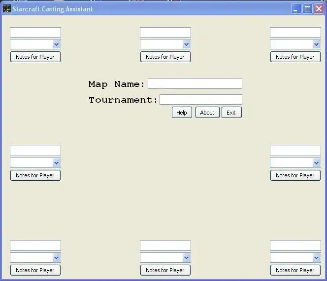 Download web tool or web app Starcraft Casting Assistant