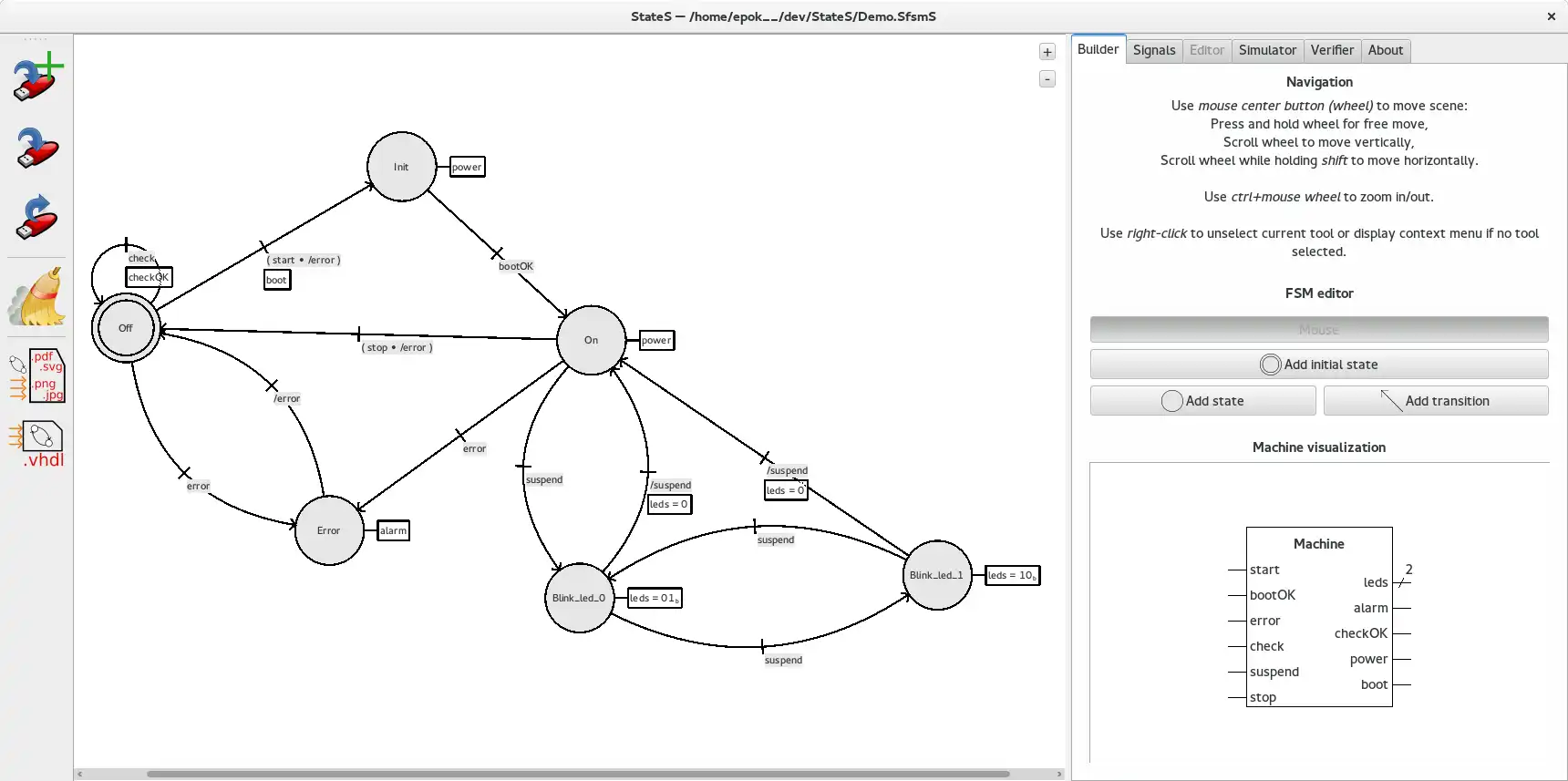 Download web tool or web app StateS to run in Linux online