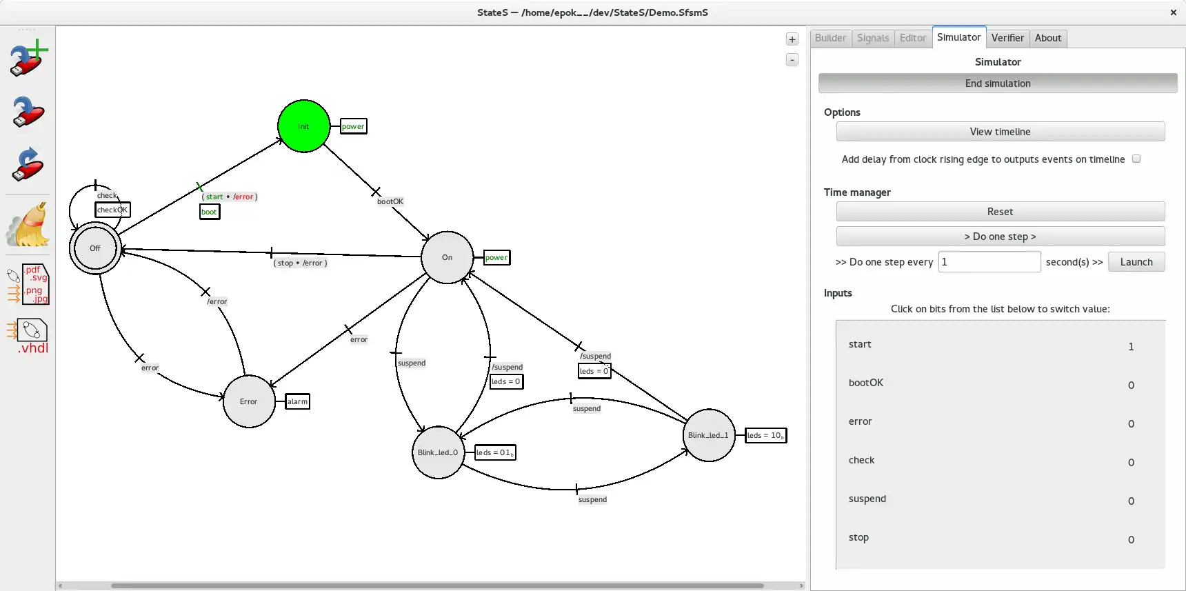 Download web tool or web app StateS to run in Linux online