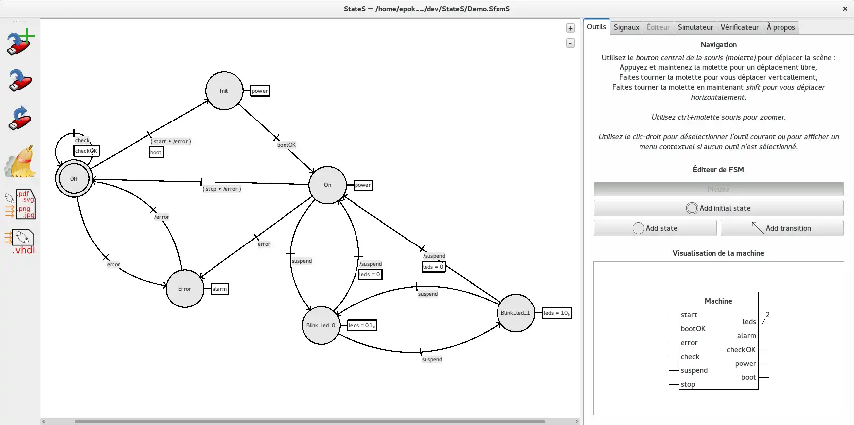 Download web tool or web app StateS to run in Linux online