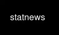 Run statnews in OnWorks free hosting provider over Ubuntu Online, Fedora Online, Windows online emulator or MAC OS online emulator