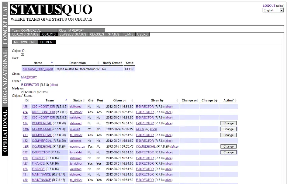 Download web tool or web app StatusQuo