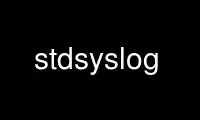 Run stdsyslog in OnWorks free hosting provider over Ubuntu Online, Fedora Online, Windows online emulator or MAC OS online emulator